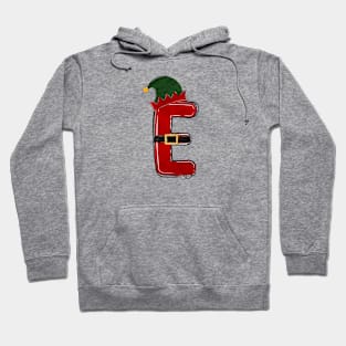 Letter E - Christmas Letter Hoodie